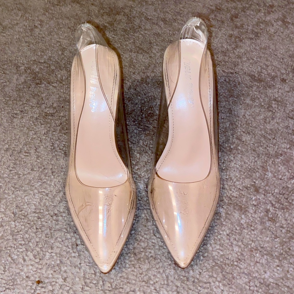 Transparent Clear Nude Heels